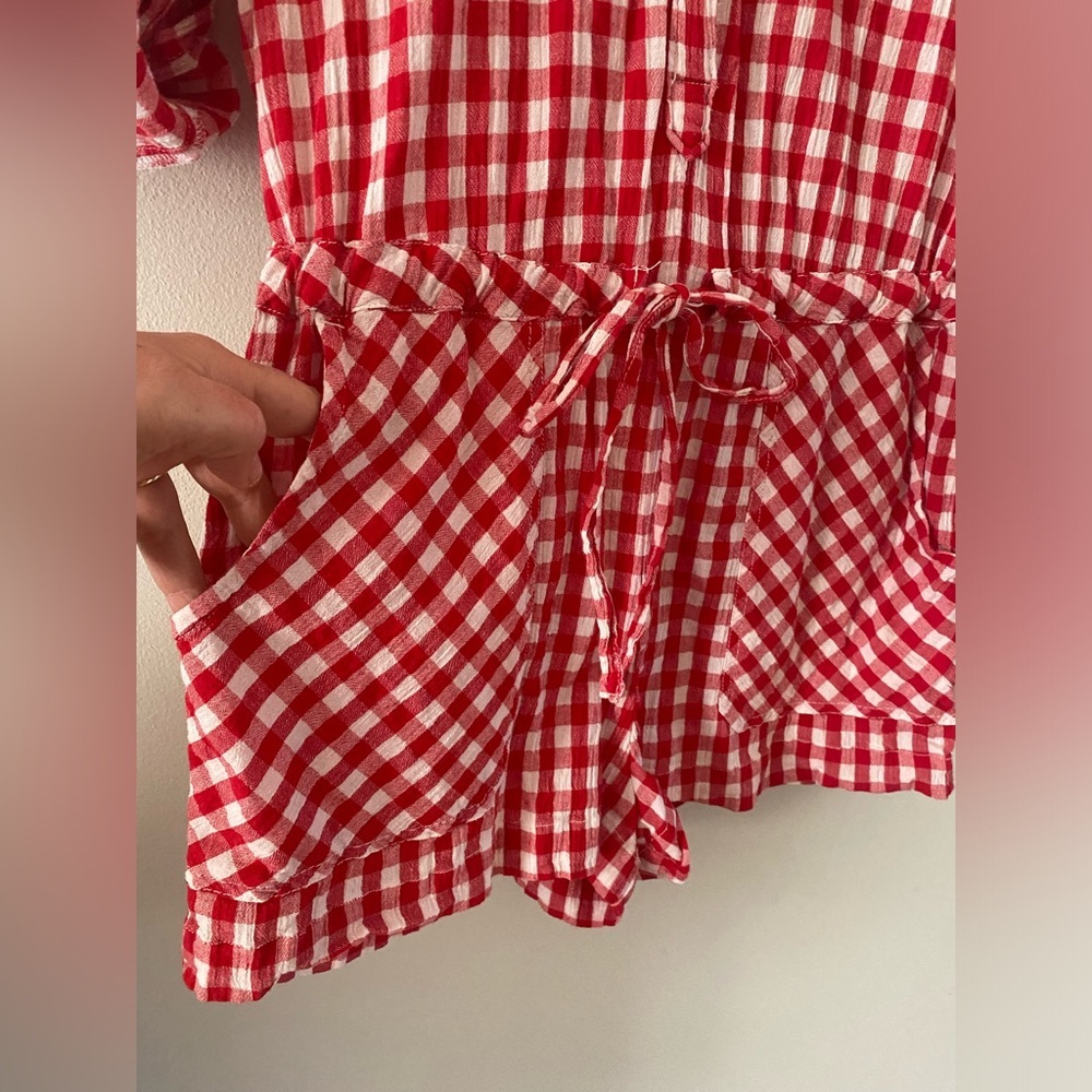 Denim Supply Ralph Lauren Plaid romper rare colors red and white
Size M - Picture 6 of 9